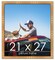 21x27 Thin Bamboo Picture Frame with UV-Resistant Acrylic & Acid Free Backing, Available in 2 Finishes - Gold and Brown
